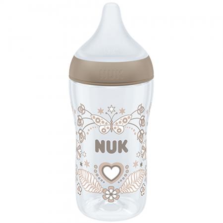 NUK Perfect Match Babyflasche mit weichem Silikon-Trinksauger